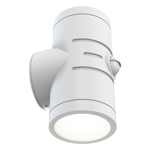 Ansell AREELEDWL/WH/PIR Reef CCT Bi-directional Wall Light PIR White