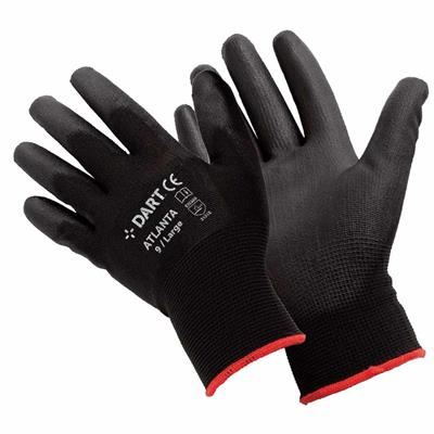 Mixed ATLANTA-M DART Black PU Glove Size M EACH