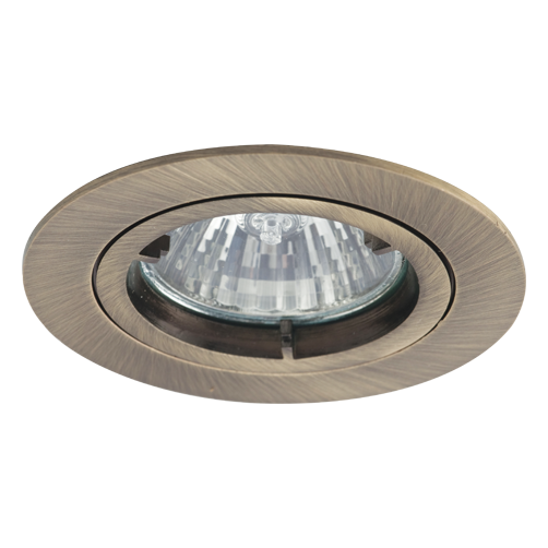 Ansell ATLD/AB Twistlock GU10 Die-Cast Downlight – Antique Brass Finish, Durable and Stylish Lighting Solution