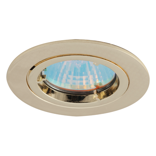 Ansell ATLD/BR Twistlock GU10 Die-Cast Downlight Brass