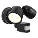 Ansell AZEKER/BL/PIR Zeker CCT Security Light – PIR Motion Sensor, Adjustable CCT, Black Finish