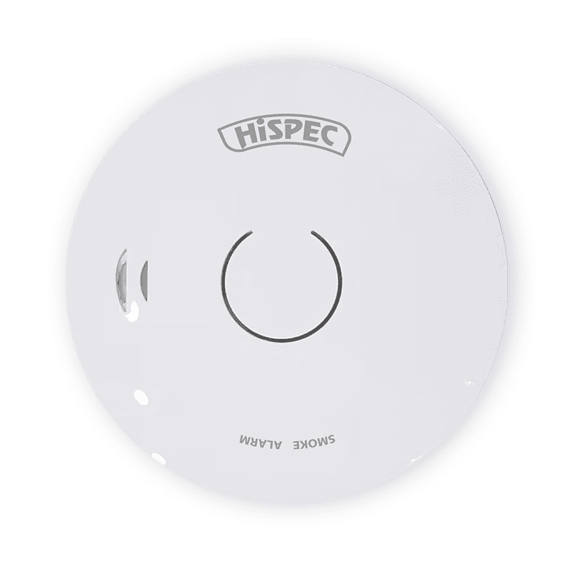 HiSpec HSA/BP/10 Battery Operated Smoke Detector powered by a 10 year battery