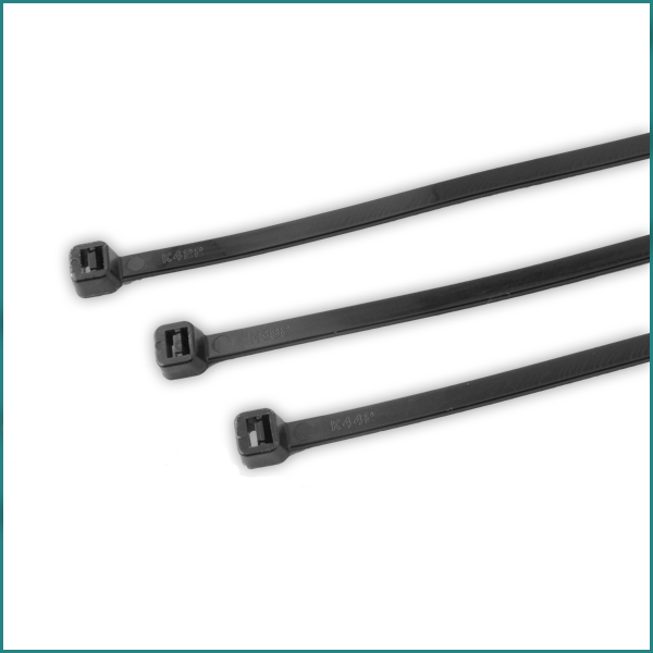 Mixed CT10025BL Black Nylon Cable Ties 100mm x 2.5mm, pack of 100