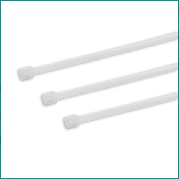 Mixed CT10025 Natural Nylon Cable Ties 100mm x 2.5mm, pack of 100