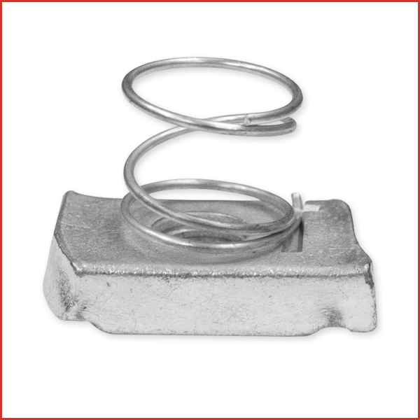 Mixed CN6S CHANNEL NUT M6 SHORT SPRING