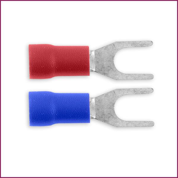 Mixed CTBF5 BLUE CRIMP TERMINALS 5.3mm Blue Fork