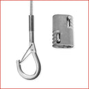 Mixed CW3-HOOK3 Snap Hook Fast Hang Kit 3m Drop (2mm wire) with Snap Hook + Wire Grip