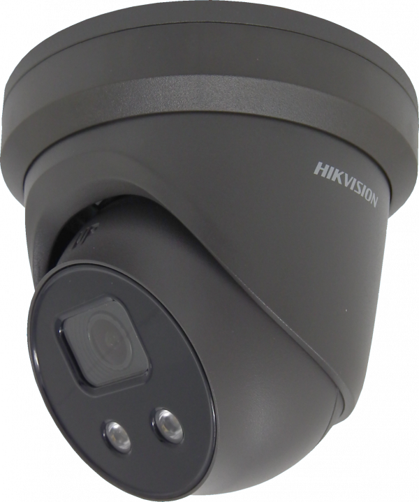 Hikvision DS-2CD2366G2-IU(2.8MM)/GREY(C) 6MP external turret, 2.8mm fixed lens, IP67, H.265+, DC12V & PoE, WDR, 30m IR