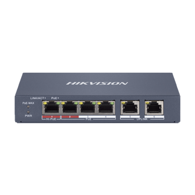 Hikvision DS-3E1106HP-EI 4 Port fast 100Mbps Smart Managed PoE Switch