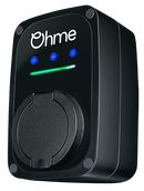 Ohme EPOD 7.4kW Type 2 Smart, Untethered Compact EV Charger w/ Coloured LED Strip Indication and a PEN fault Detector  for Homes & Offices