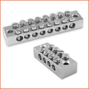 Mixed EB8 EARTH BLOCKS 8 WAY BRASS EARTH BLOCK each