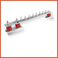 Mixed EBAR8-1T EARTH BARS- 485mm 8 WAY TINNED Single Test Link