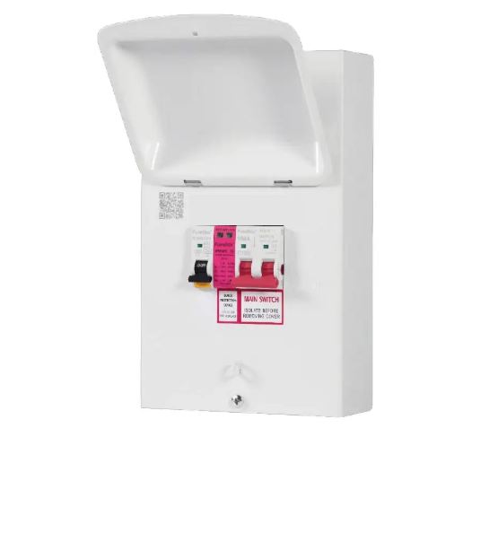 Fusebox EV40ABDZ 100A Main Switch, 40A Bi-Directional RCBO + T2 SPD EV Charger Distribution Boards (Replacement of EV40AXBD)