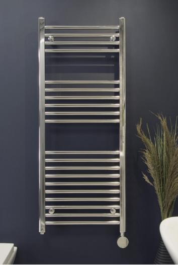 Ecostrad FE-iQ-7-2C Fina-E Chrome Towel Rail Heater w/ WiFi Control