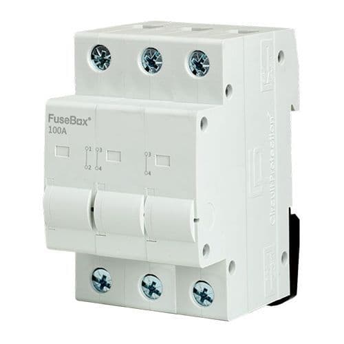 Fusebox IT1003U 3 Phase, 100A, 3P Connector DIN Rail Mounted