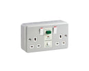 Greenbrook M22SM RCD SafetySure Twin Switched Socket Metal