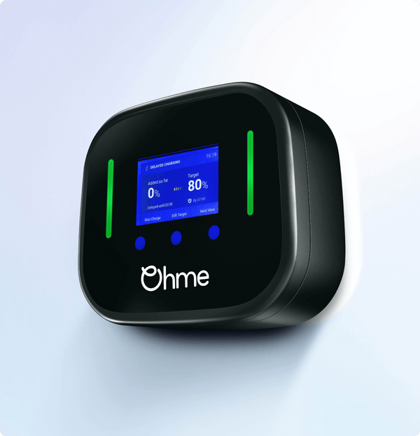 Ohme HomePro-8 7.4kW Tethered Type 2 EV Charger w/ 8M Charging Cable & LCD Screen