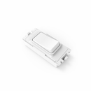 Forum Lighting CUL-42495 1 Gang Slim Grid Kinetic Switch On/Off Module White