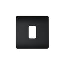Forum Lighting CUL-42500 1 Gang Kinetic Switch Surround For Slim Grid Black