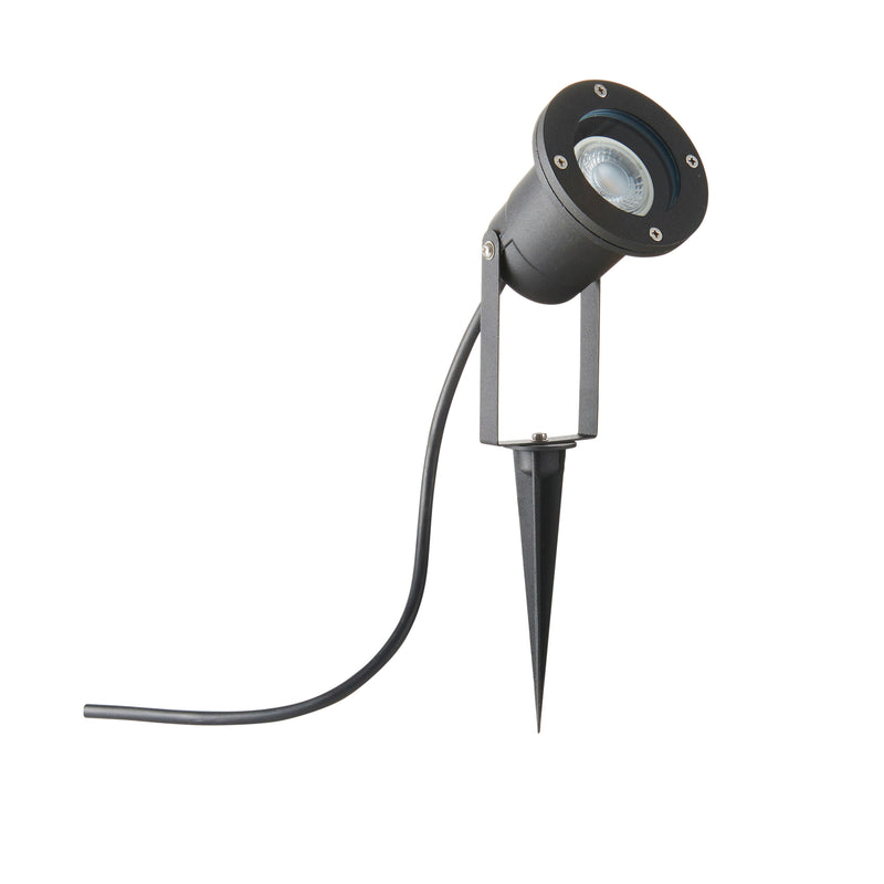 Saxby POLGU10 7W Opaz MV IP65 Dimmable Spike Light - Black
