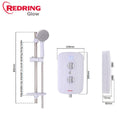 Redring Glow Phased Shutdown Electric Shower 9.5KW (RGS9)