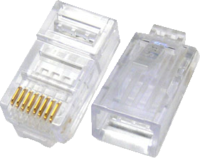 Mixed RJ45CRIMP RJ45 crimps for use with CAT5(Pack of 10)