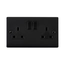 Saxby RS422BLB 13A 2G DP Switched Socket
