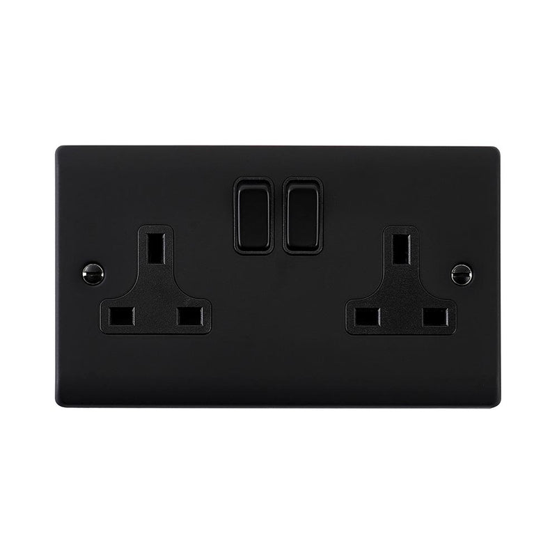 Saxby RS422BLB 13A 2G DP Switched Socket