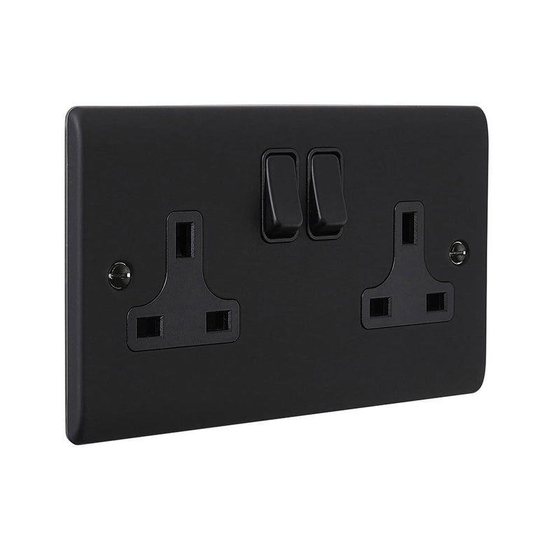 Saxby RS422BLB 13A 2G DP Switched Socket