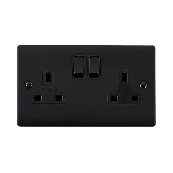 Saxby RS422BLB 13A 2G DP Switched Socket