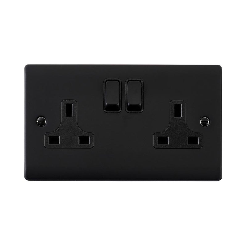 Saxby RS422BLB 13A 2G DP Switched Socket