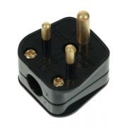 Mixed PT2AB Black 2a Round pin plug tops