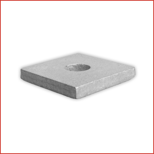 Mixed B201/M8 SQUARE WASHER M8 40x40x5mm  ZINC Pack of  100