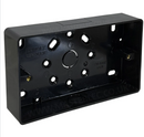 Univolt SFR2BK-LSF Double 32mmDeep Surface Box - Black Round Edges