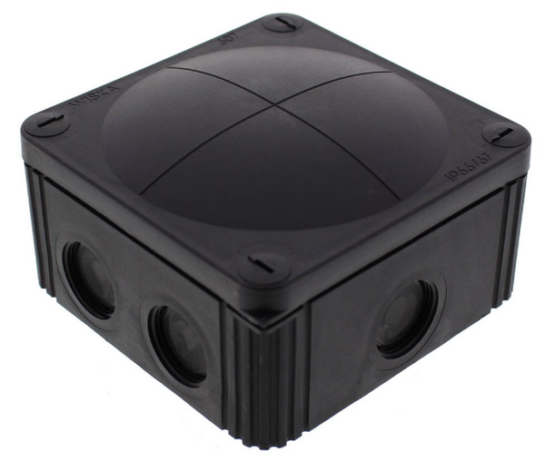 Wiska Combi 407 10105601 Black Junction Box