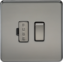 Knightsbridge MLA SF6300BN Screwless 13A Switched Fused Spur Unit - Black Nickel