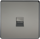 Knightsbridge MLA SF7400BN Screwless Telephone Extension Socket - Black Nickel