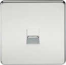 Knightsbridge MLA SF7400PC Screwless Telephone Extension Socket - Polished Chrome