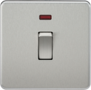 Knightsbridge MLA SF8341NBC Screwless 20A 1G DP Switch with Neon - Brushed Chrome