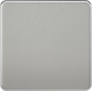 Knightsbridge MLA SF8350BC Screwless 1G Blanking Plate - Brushed Chrome