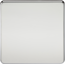 Knightsbridge MLA SF8350PC Screwless 1G Blanking Plate - Polished Chrome