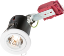 Knightsbridge MLA VFRDGICW 230V 50W Fixed GU10 IC Fire-Rated Downlight in White