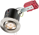 Knightsbridge MLA VFRSGICCBR 230V IP20 50W GU10 IC Fire-Rated Tilt Downlight Brushed Chrome