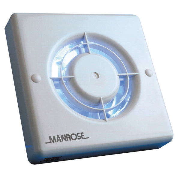 Manrose XF100PIR - 100mm bathroom fan - PIR