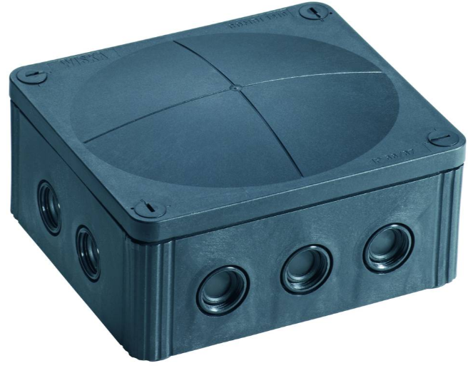 Wiska Combi 1210 10101460 Black Junction Box