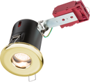 Knightsbridge MLA VFRSHGICB 230V IP65 GU10 IC Fire-Rated Shower Downlight Brass