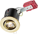 Knightsbridge MLA VFRSGICB 230V IP20 50W GU10 IC Fire-Rated Tilt Downlight Brass