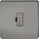 Knightsbridge MLA SF6000BN Screwless 13A Fused Spur Unit - Black Nickel