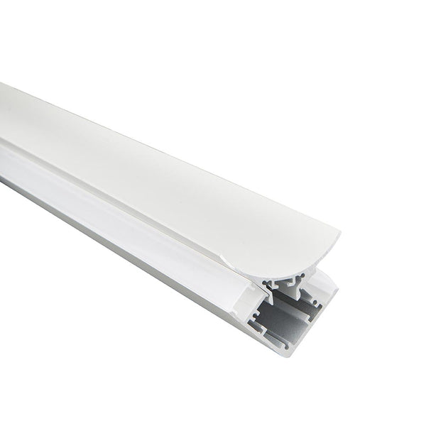saxby 102668 Rigel Wall Corner 2m Aluminium Profile-Extrusion White