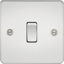 Knightsbridge MLA FP2000PC Flat Plate 10AX 1G 2 Way Switch - Polished Chrome